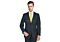 Mantoni Black Solid Modern Fit Wool Suit M40901-1