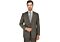 Mantoni Brown Plaid Modern Fit Wool Suit M87860-2 
