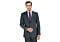 Mantoni Charcoal Windowpane Modern Fit Wool Suit M87884-1