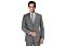 Mantoni Grey Plaid Modern Fit Wool Suit M87886-1
