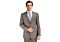 Mantoni Taupe Plaid Modern Fit Wool Suit M87882-1 