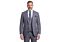 Mazari Blue Plaid Modern Fit Vested Suit 2362 Scoop V