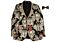 Mazari Men's Modern Fit Tuxedo Jacket w/ Matching Bow Tie Shawl 9618 Gold
