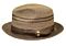 Bruno Capelo Hats MG Mirage Natural Mixed Braid Fedora Camel/Brown