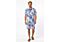 Rich Man Men's Modern Fit 2 Piece Cabana Set Swimwear Set MHS1291 Blue Multi
