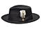 Bruno Capelo Hats MI Milan Australian Wool Fedora Black