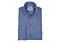 Modena Navy Small Check French Cuff Dress Shirt M778CA0F