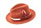 Montique Hats H-100 Pinch Front Wool Felt Fedora Cognac