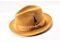Montique Hats H-60 Pinch Front Wool Felt Fedora Gold