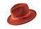 Montique Hats H-70 Pinch Front Wool Felt Fedora Cognac
