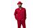 Montique Men's Walking Leisure Suit 2 Piece Set 1641 Red
