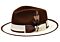 Bruno Capelo Hats PE Preston Australian Wool Fedora Mink Brown