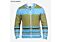 Prestige Original Block Pattern Full Zip Knit Crew Neck Sweater PD-375 White