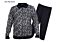 Prestige Original Men's Knit Walking Jogging 2 Piece Set LNG-360 Black