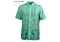 Prestige Original Men's Greek Key Floral Sheer Short Sleeve Shirt Lace-420 Mint