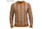 Prestige Original Men's Long Sleeve Knit Polo Sweater SW-227 Toffee