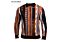 Prestige Original Multi Pattern Knit Polo Sweater SW-670 Brick