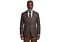 Prontomoda Europa Brown Plaid Modern Fit Wool Sport Coat J492412O08