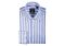 Proper Shirtings Blue Bold Stripe Contemporary Fit Dress Shirt P640ET0R
