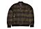 Studio Ferera Mens Plaid Full Zip Satin Coat SF608 Jacket Brown