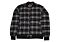 Studio Ferera Mens Plaid Full Zip Wool Feel Coat SF609 Jacket Black