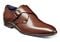 Stacy Adams Karcher 25590 Plain Toe Monk Strap Men's Dress Shoe  Cognac