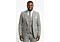 Studio Ferera Men's Grey Houndstooth Modern Fit Vested Suit 3332