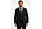 Studio Ferera Men's Black Modern Fit Vested Suit 301