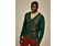 Inserch Men's Cardigan Geometric Intarsia Knit Sweater SW904 Emerald
