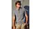The Image Men's Slim Fit Short Sleeve Knit Polo Shirt SW106 Dark Grey
