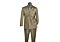 Vinci Executive Dusty Green Sharkskin Double Breasted Suit DRK-5