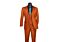 Vinci Executive Rust Sharkskin Vested Suit V2RK-5