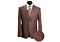 Vitali Brown Birdseye Vested Modern Fit Suit M7019