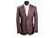 Vitali Men's Taupe Plaid Modern Fit Sport Coat C7143