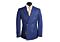 Vitali Navy Striped Double Breasted Modern Fit Suit G6832