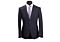 Vitali Navy Wool Blend Modern Fit Vested Suit M4174