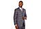 Vitali Purple Plaid Vested Modern Fit Suit M8607