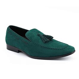 mens green velvet dress shoes Green Velvet Loafers | Antonio by Amali