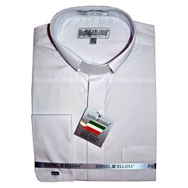 Daniel Ellissa White Clergy French Cuff Dress Shirt DS3007R