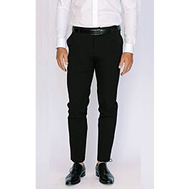 green emerald velvet dress Men's Black Pleated Pants main image 0