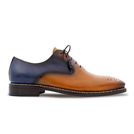 chinese dress ladies Men's Tan Brown Wingtip Leather Dress Shoes – Rebels Market