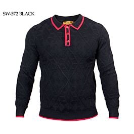 Prestige Original Long Sleeve Polo Knit Sweater SW-572