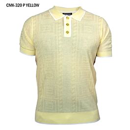 Prestige Greek Knit Polo Shirt cmk 846 main image 1