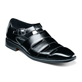 black dress sandals men Stacy Adams Calderon 25599 Closed Toe Men's Dress Sandal