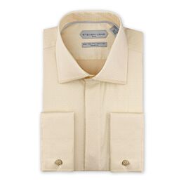 Steven Land Elite Non Iron Cream Jacquard Dot French Cuff Dress Shirt DSW2256 Steven Land Elite Non Iron Cream Jacquard Dot French Cuff Dress Shirt DSW2256