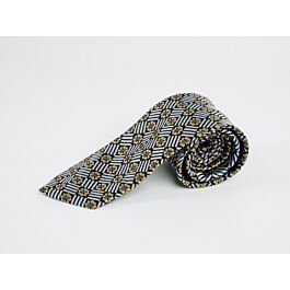 Steven Land Big Knot Silk Tie | BW300 White
