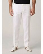 Inserch Men's White Linen Modern Fit Pants P3110