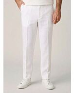 Inserch Men's White Linen Modern Fit Pants P31
