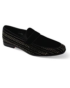 After Midnight Slip-On Smoking Slipper Shoe Vincent Black Gold