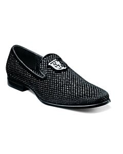 Stacy Adams Swagger 25228 Studded Slip On Men's Dress Shoe  Black